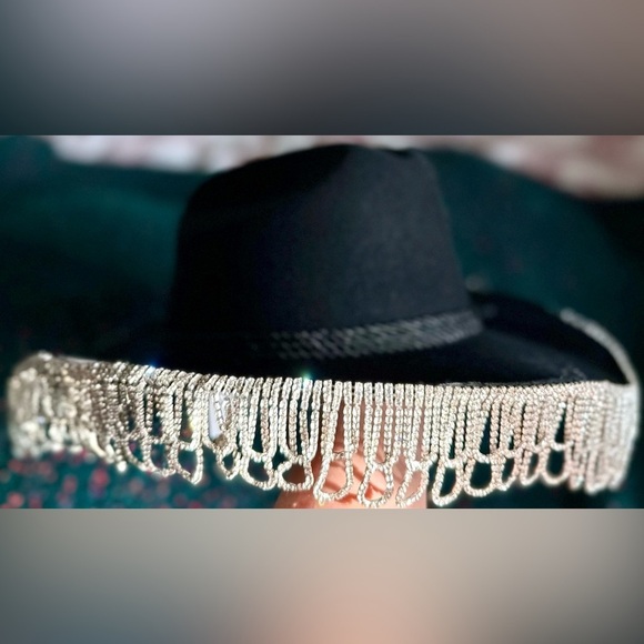 Wyeth x Todd Magill Cardi Rhinestone Fringe Cowboy Hat NWT — Editorial Statement main image 10